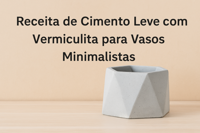 Mistura Ideal de Cimento Leve com Vermiculita para Vasos