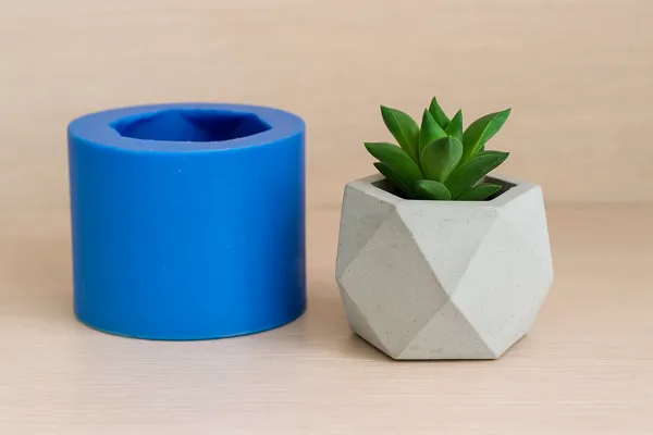 Como Fazer Moldes de Silicone para Vasos Geométricos