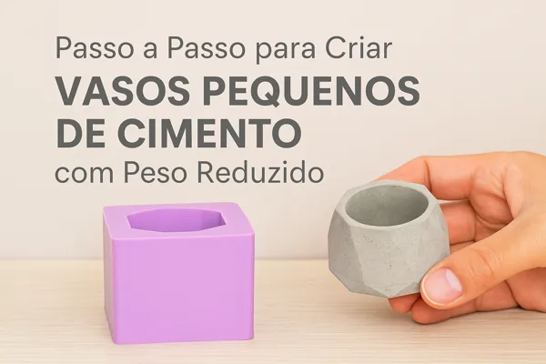 Passo a Passo para Criar Vasos Pequenos de Cimento