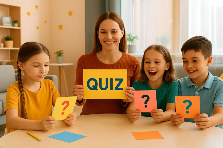 Quiz de perguntas educativas criado pelas próprias crianças